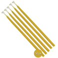 thumbnail image 5 of Hyoola, 6 Inch x 1/4 Handmade All Natural Beeswax Taper Candles - Yellow Unscented (50 Pack), 5 of 6