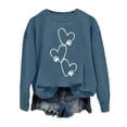 thumbnail image 4 of Chandail en Molleton d'Hiver pour Femmes Mode Festive Imprimé de Noël Col Rond Veste Bohème Vêtements d'Automne Surdimensionnés Vêtements d'Athlète pour Femmes Robes avec Cardigan Assorti Chandails en Molleton pour Femmes, 4 of 4