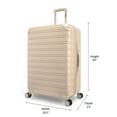 thumbnail image 3 of iFLY Hardside Luggage Fibertech 2 Piece Set, 20" Carry-on Luggage and 28" Checked Luggage, Champagne, 3 of 11