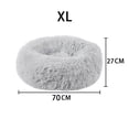 thumbnail image 3 of Barhoo Plush Round Pet Bed Comfortable Donut Cuddler Cushion for Dogs Cats Deep Sleep Calming Anxiety Relief Soft Warm Kennel Machine Washable Self Warming Sleeping Nest for Small Medium Pets, 3 of 8