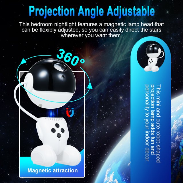 Lampe de Projection, Décoration de Chambre Télécommande Fête Led Décoration Vitesse Réglable Lampe Led avec Télécommande Vitesse Décoration de Chambre Festival 1/2/4h Décoration Fête Festival Chambre