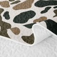 thumbnail image 5 of Manfei Abstract Camouflage Quilt Full, Polkadot Camo Full Bedspread Sets, Coyote Brown, 3 Pieces, 1 Coverlet and 2 Pillowcases, 5 of 7