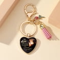 thumbnail image 2 of Heart Time Gem Pendant Keychain Mom Key Ring Pendant Mother's Day Gift, 2 of 7