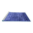 thumbnail image 2 of Ahgly Company Machine Washable Indoor Round Oriental Blue Industrial Area Rugs, 4' Round, 2 of 4