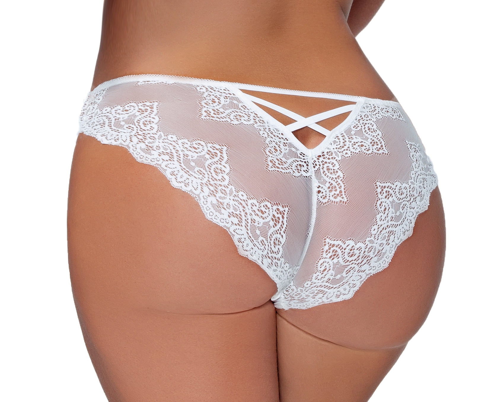 Lacy Line Sexy Strappy Back Mesh And Lace Panties