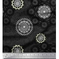 thumbnail image 1 of Soimoi Moss Georgette Fabric Mandala Ethnic Print Fabric by Yard 42 Inch Wide, 1 of 3