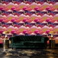 thumbnail image 3 of Boho Peel and Stick Wallpaper Mystical Sky Pink Sun Crescent Moon Golden Cloud Accents Wall Mural 23.6in x 9.8ft Self Adhesive Removable Wall Paper Contact Paper for Nursery Bedroom Cabinets, 3 of 8