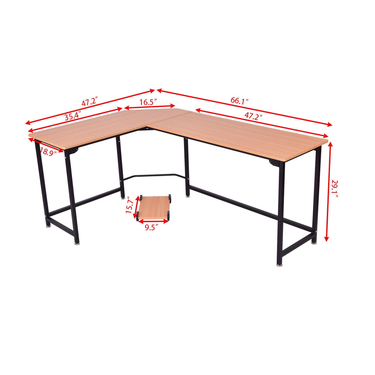 Gymax Home Office L Shaped Corner Computer Desk Pc Latop Study Table Gymax Home Office L Shaped Corner Computer Desk Pc Latop Study Table Workstation Com