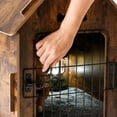 thumbnail image 3 of Dog House Indoor for Small Dogs or Cats, Cozy Wooden Design, Small Indoor Bed House, with Air Vents and Elevated Floor Warm Dog Cave, 3 of 14