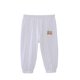 thumbnail image 1 of Odeerbi 6M-6Y Niñas Algodón Lino Pantalones Recortados Verano Casual Linterna Pantalones Color Sólido Pantalones Transpirable, 1 of 5