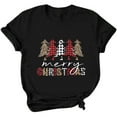 thumbnail image 1 of Camisas de Navidad Para Mujer Casual Manga Corta Cuello Redondo Estampado Blusas Pullover Tops Odeerbi ODB206878, 1 of 4