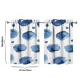 thumbnail image 4 of Abstract Geometric Kitchen Curtains - Vintage Abstract Geometric Tier Cafe Curtains for Bathroom Living RV Rod Pocket Window Drapes 36 Inch 2 Panels Set 28"x36" 2 Panels Window Treatment Tiers, 4 of 4