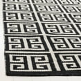 thumbnail image 3 of SAFAVIEH Montauk Alicia Geometric Cotton Area Rug, Black/Ivory, 4' x 6', 3 of 6