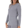 thumbnail image 5 of Fruit of the Loom Waffle Thermal Base Layer Top, Black (Women's), 5 of 7