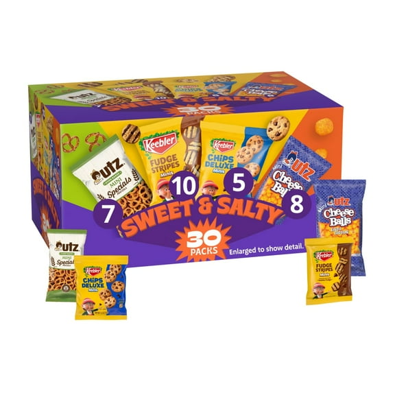 Keebler Sweet & Salty Mix - Variety Pack, 30 Packs Box, 31 oz