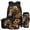 Black Sunflower Horse, variant on Ice Cream Capybara Kids Backpack for Girls 4 Piece School Bookbag with Lunch Box Lightweight School Bag for 10-12 Elementary 17 Inch Backpack with Pencil Box Water Bottle Holder