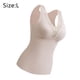 thumbnail image 2 of Camisas Térmicas Sin Mangas Para Mujer Chaleco Con Cuello En V Con Sujetador Incorporado Ropa Interior Top Térmico - Blanco, 2 of 6