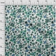 thumbnail image 2 of oneOone Polyester Lycra Dusty Teal Green Fabric Florals Sewing Fabric By The Yard Printed Diy Clothing Sewing Supplies 56 Inch Wide, 2 of 4