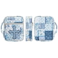 thumbnail image 6 of Garronmavis Blue Cross Bible Covers for Women with Zippered Pocket Bible Cover Carrier Carrying Organizer Bag Quilted Bible Cover Large Size Study Bible Carrier, 6 of 7