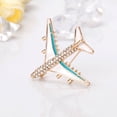 thumbnail image 4 of SEMIMAY New European And American Brooch Personalized Cartoon Alloy Oil Dripping Aircraft Brooch Fashion Jewelry, 4 of 8