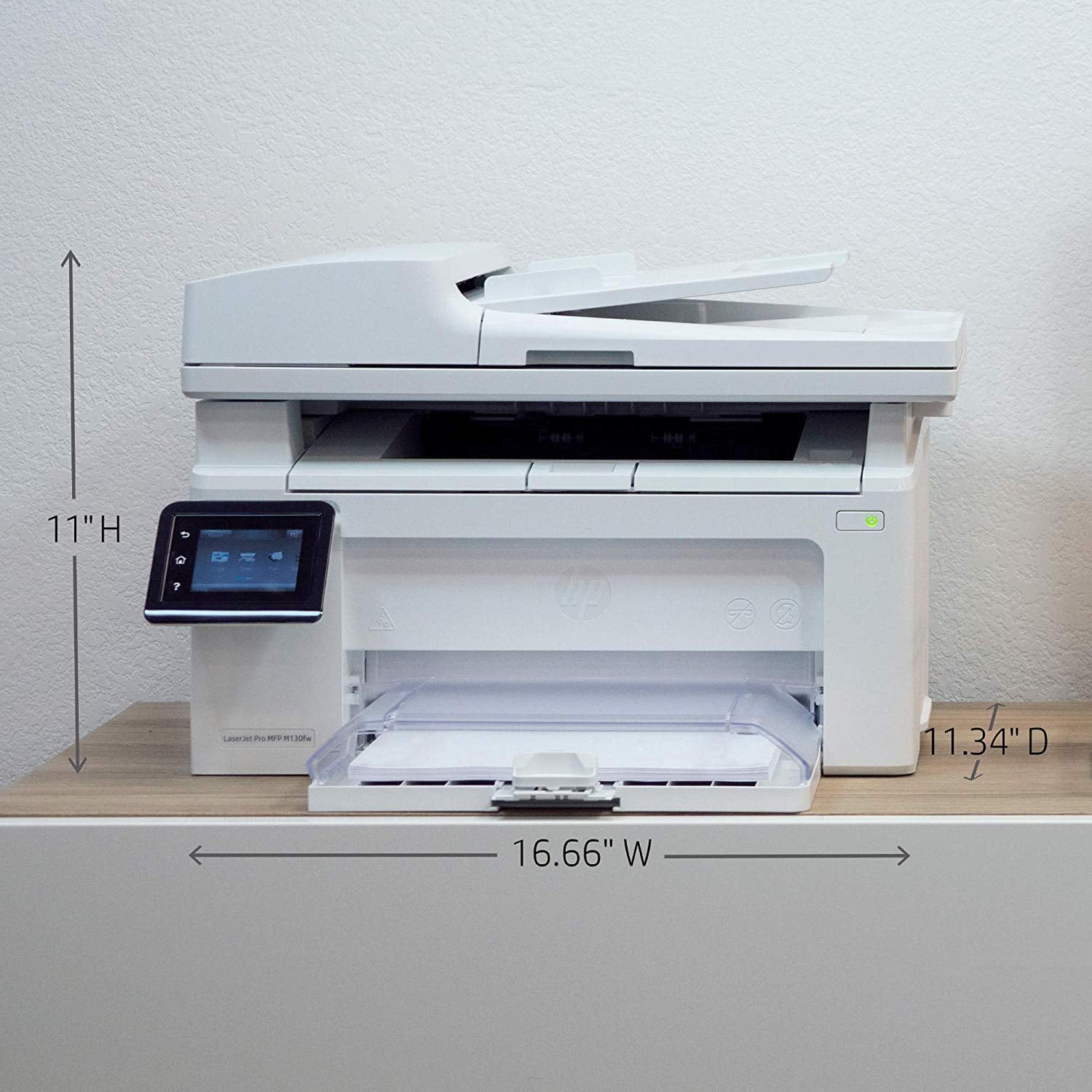 HP Laserjet Pro M130fw Wireless Black-and-White All-In-One Laser Printer with Scan, Copy and Fax (G3Q60A) FREE Cat5e Ethernet Cable