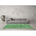 thumbnail image 3 of Ahgly Company Indoor Round Abstract Emerald Green Modern Area Rugs, 7' Round, 3 of 4