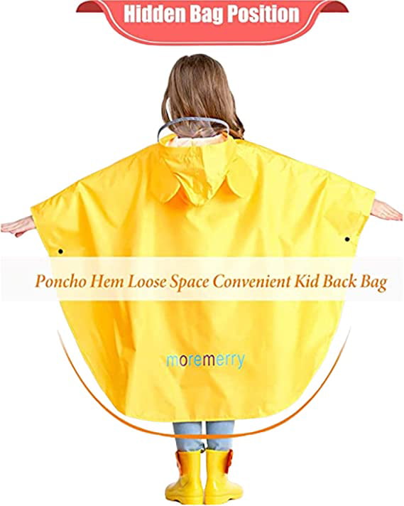 Kids Rain Ponchos Reusable Raincoats Portable Rain Wear Unisex Cape Rainwear Jchen Kids Raincoat Outdoor Travel Rain Jacket
