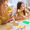 thumbnail image 4 of Flower Bouquet Craft Kit - 24Pcs Mother's Day Flower Bouquet Craft for Kids Make Your Own Bunch of Flowers Teacher Appreciation Week DIY Thankful Gift Set, 4 of 8