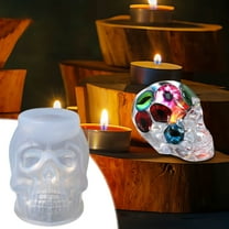 Halloween Decorations Skull Candle Molds Skull Head Silicone Mold for Resin Casting,DIY Craft,Candle Wax Making,Halloween Home Decor DIY Craft