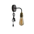 thumbnail image 1 of FSLIVING Minimalist Industrial Metal Wall Sconce Plug In 5.9Ft Cord E26 Base, 1 of 6