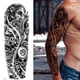thumbnail image 4 of Kit de pegatinas de arte de figuras de tatuaje a prueba de agua 3D para mujeres y hombres (Zeus God) Likrtyny  Libre de BPA, 4 of 9