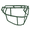 Dark Green, variant on Schutt F7X EGOP Carbon Steel Football Facemask, White
