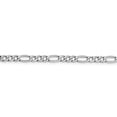 thumbnail image 3 of 14k White Gold 20 Inch 4.4mm Figaro Chain Necklace Pendant Charm, 3 of 9