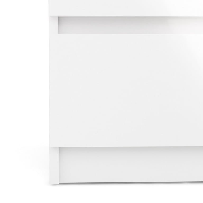 Kepner 2 Drawer Nightstand Color White High Gloss