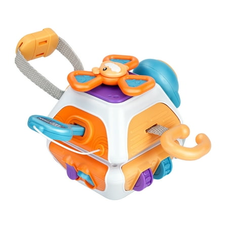 PayUSD 10 in 1 Baby Busy Board Cube Toys for 1-3 Years Old, Travel Activities Montessori Sensory-Gifts for Toddler 1-3