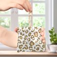 thumbnail image 4 of PU Leather Coin Purse Wallet Compact Water-Resistant Card Cases Money Organizers Gold Leopard Print Pattern, 4 of 7