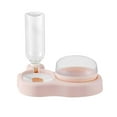 thumbnail image 2 of Anti-Tip Pet Bowl - Automatic Water Feeder Food Dish for Cats Dogs (Pink), 2 of 8