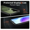 thumbnail image 4 of for Samsung Galaxy A55 Case with Kickstand [Military Grade Drop Protection] [Magnetic Compatible with Mag-Safe] Shockproof Phone Case with Secure Ring Holder for Samsung Galaxy A55, Green, 4 of 6