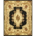 thumbnail image 1 of Unique Loom Versailles Medallion Motif Rug 8' x 10' Rectangle Black/Ivory, 1 of 2
