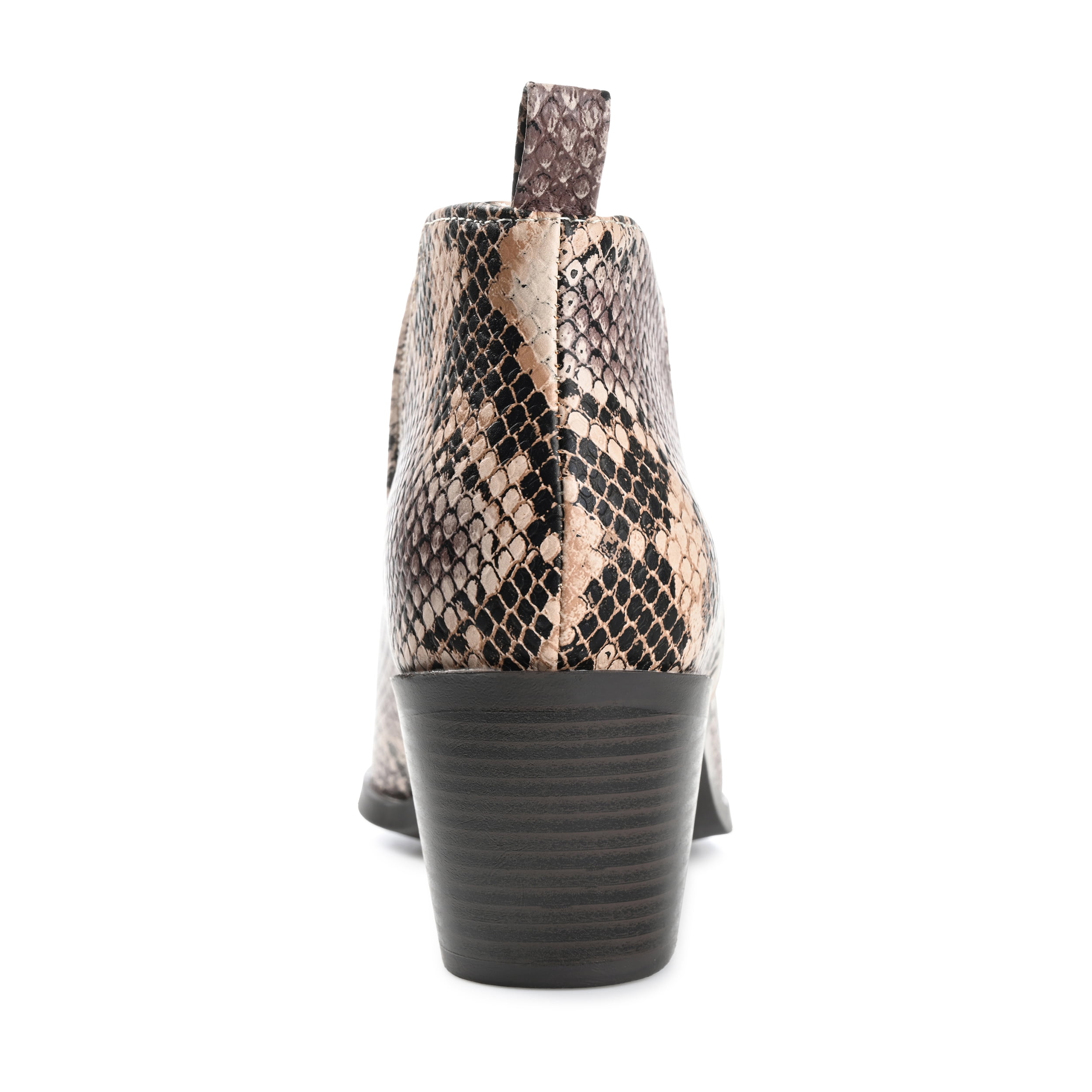 Journee Womens Lola Pull On Stacked Heel Booties, Widths Available
