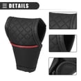 thumbnail image 4 of Unique Bargains Universal Car Gear Shift Cover Shift Knob Cover Automatic Shift Gear Cover Faux Leather Black Red, 4 of 6