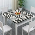 thumbnail image 3 of Stylish Bohemian Flowers Design Stretch Tablecloth with Secure Fit for Square Card Tables and Outdoor Settings, 3 of 6