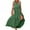 1094#Green, variant on GXIPO Plus Size Boho Dresses for Curvy Women 2025 V Neck Sleeveless Tiered Ruffle Flowy Maxi Dress with Pockets Army Green L