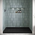 thumbnail image 2 of Streamline GB-2614-460-BL 60 in. x 32 in. Alcove Acrylic Shower Base in Glossy Black With Left Drain, Drain Included, 2 of 4