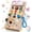 Pink, variant on OneDayFun Montessori Wooden Busy Board with LED Light Switches for Toddler, Sensory Travel Toys for 1-3 Year Old Boys and Girls