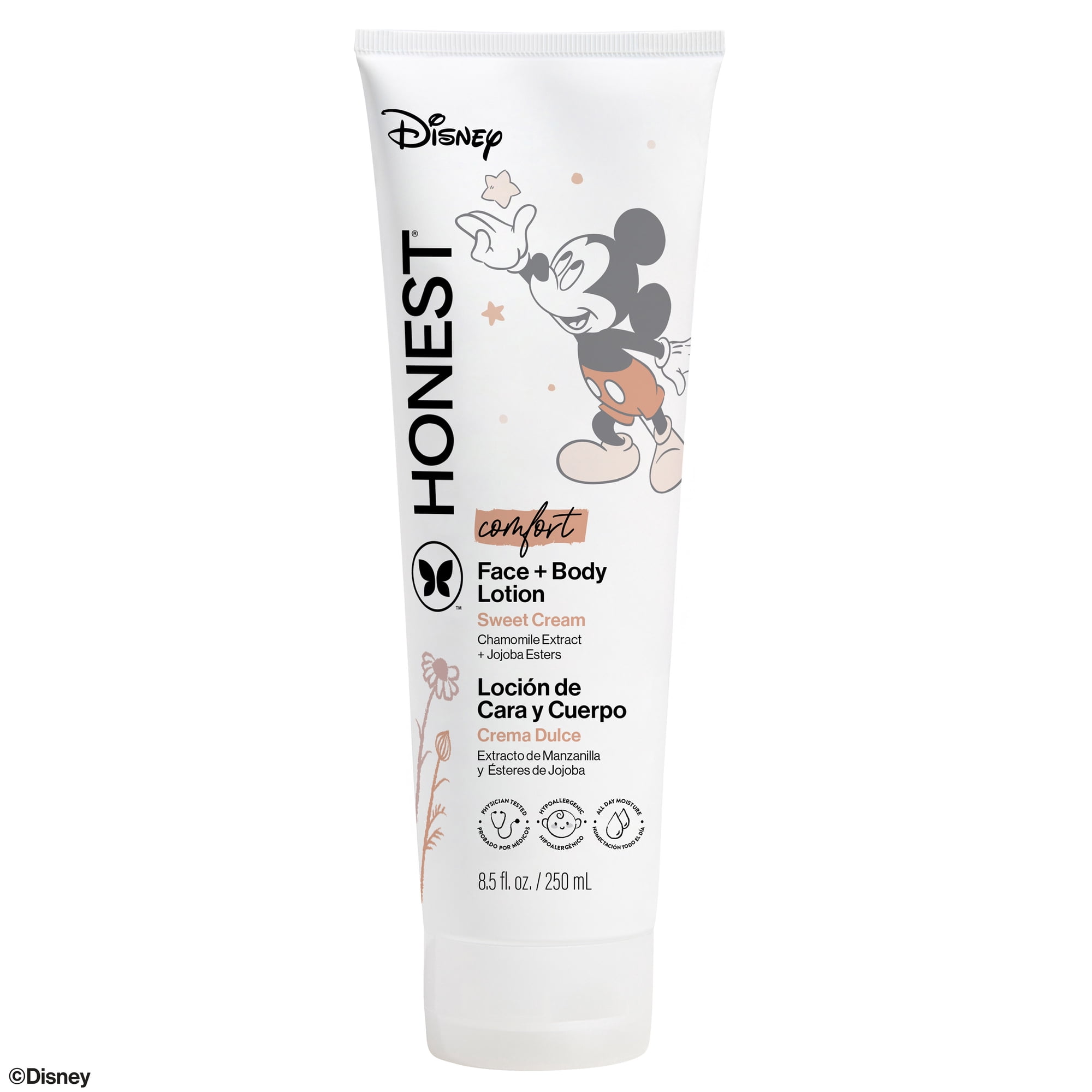 The Honest Company Moisturizing Face & Body Lotion, Disney Mickey Mouse Sweet Cream, 8.5 fl oz