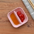 thumbnail image 4 of Happy Date Dual Dipping Bowls Dual Sauce Bowls Divided Sauce Dishes Wasabi Sushi Dipping Plates Appetizer Serving Tray for Restaurant Kitchen, Soy Sauce, Ketchup, BBQ Sauce, 4 of 8