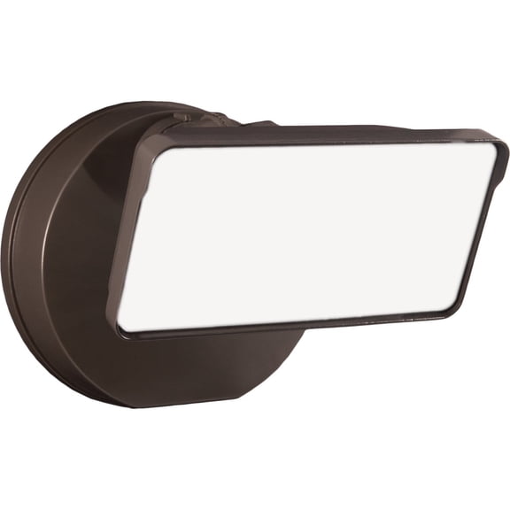 Halo Outdoor TGS3S401DSRB Selectable 3000, 2500, 2000 Lumens LED Security Light with Dusk to Dawn Sensor, 1 Square Head, Bronze
