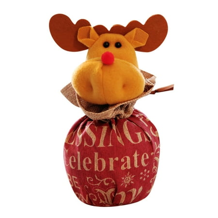 

Statue Solar Christmas Decorations Christmas Eve Cartoon Animals Bag Gift Bag Christmas Candy Bag Originality Christmas Three Decorations