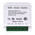 thumbnail image 1 of Mini módulo de interruptor de luz inteligente WiFi de 1 banda DIY con aplicación Smart Life/Tuya y control remoto inalámbrico, compatible con Alexa Echo y Google Home, 1/2 vía, 1 of 5